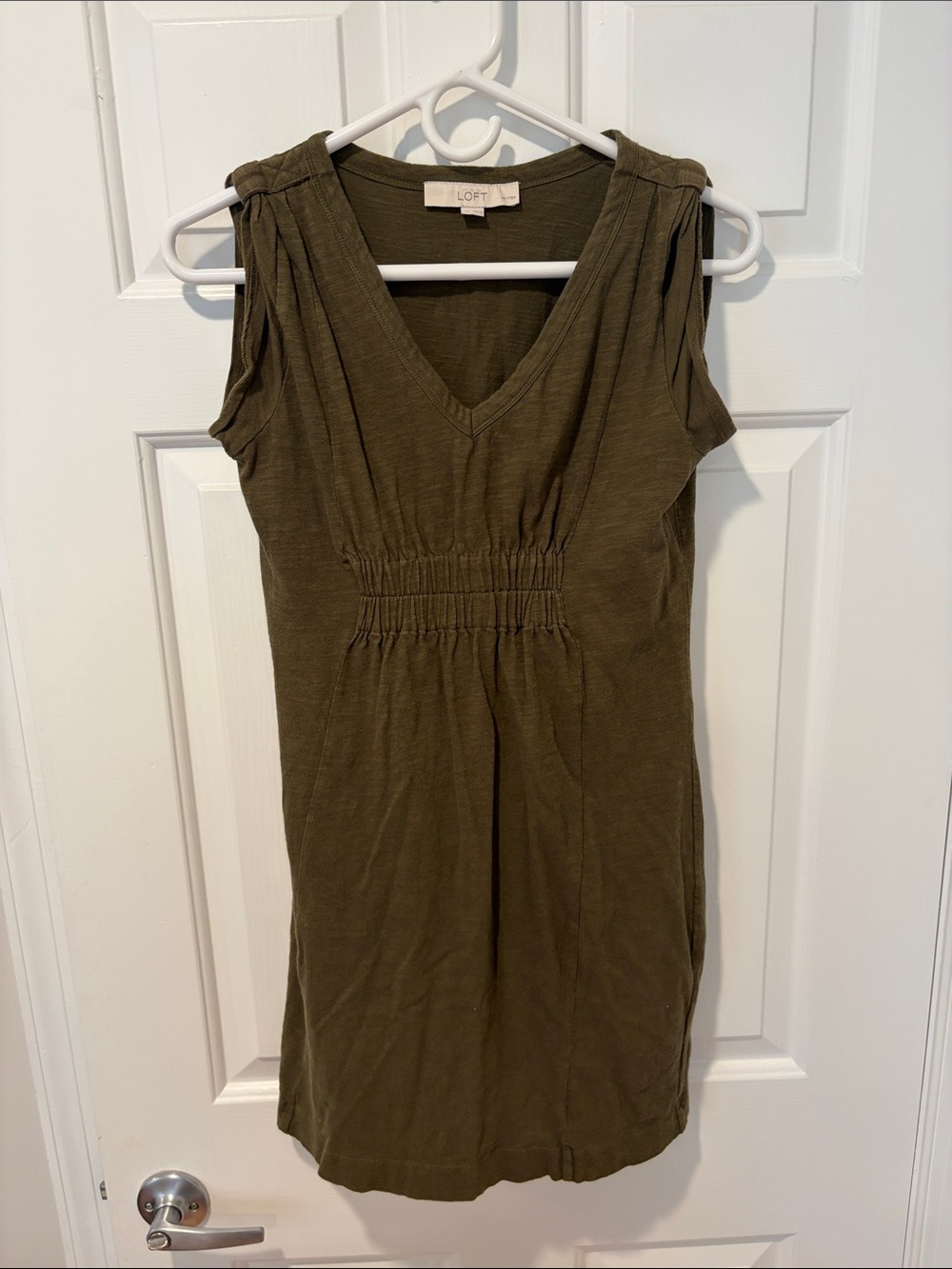 Women’s olive green dress from the loft size XXSP